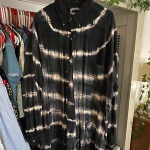 opening ceremony acid wash long flannel